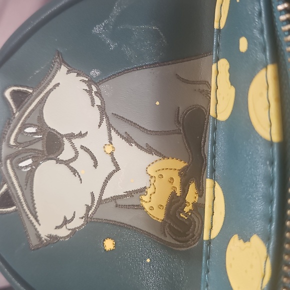 RARE Loungefly Green and Yellow Backpack with Playful Design - Picture 5 of 5